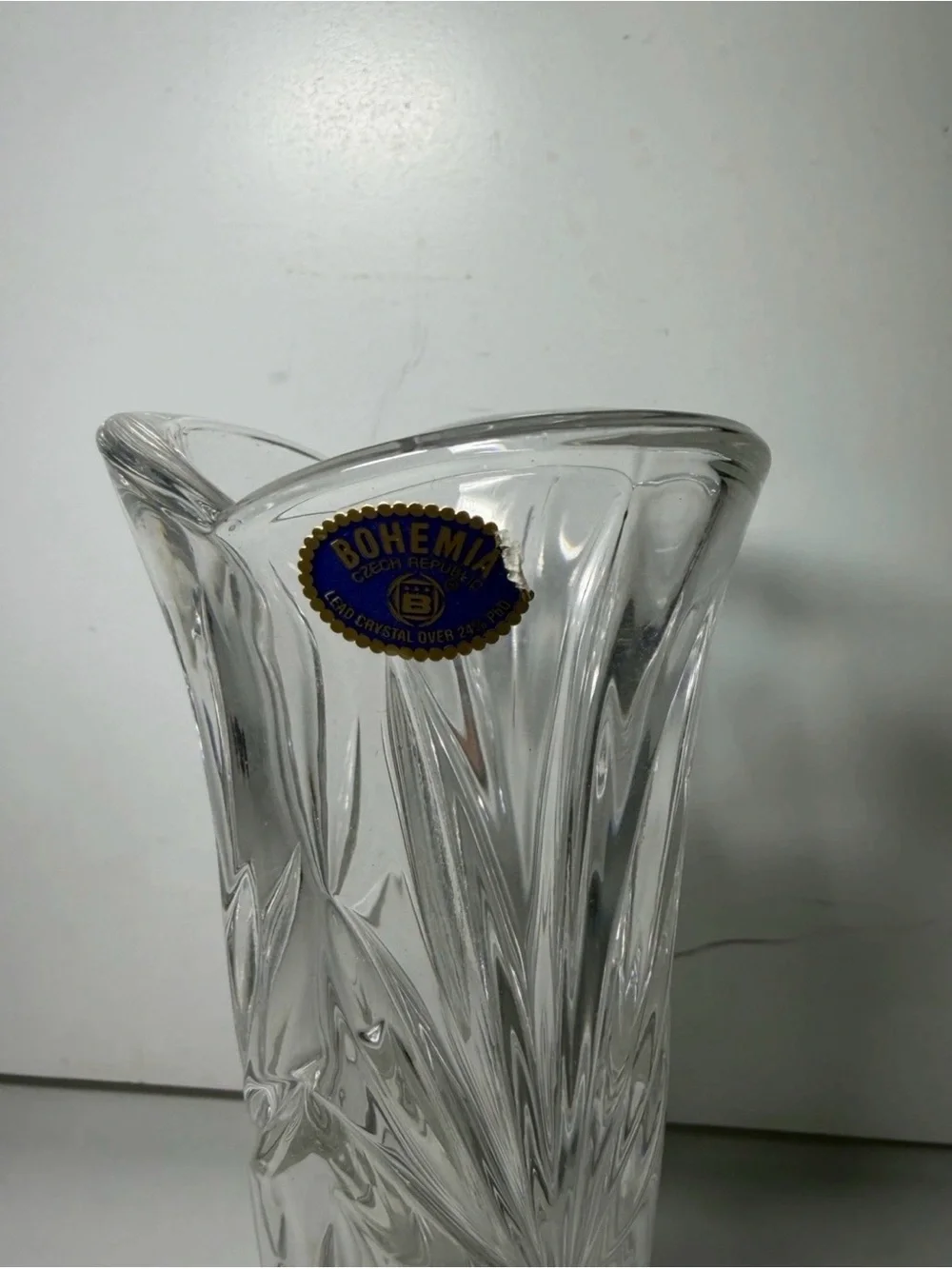 No Label clear glass